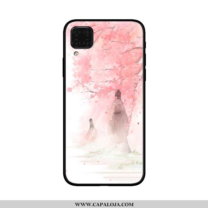 Capas Huawei P40 Lite Protetoras Telemóvel Estrelado Soft Rosa, Capa Huawei P40 Lite Estiloso Barato