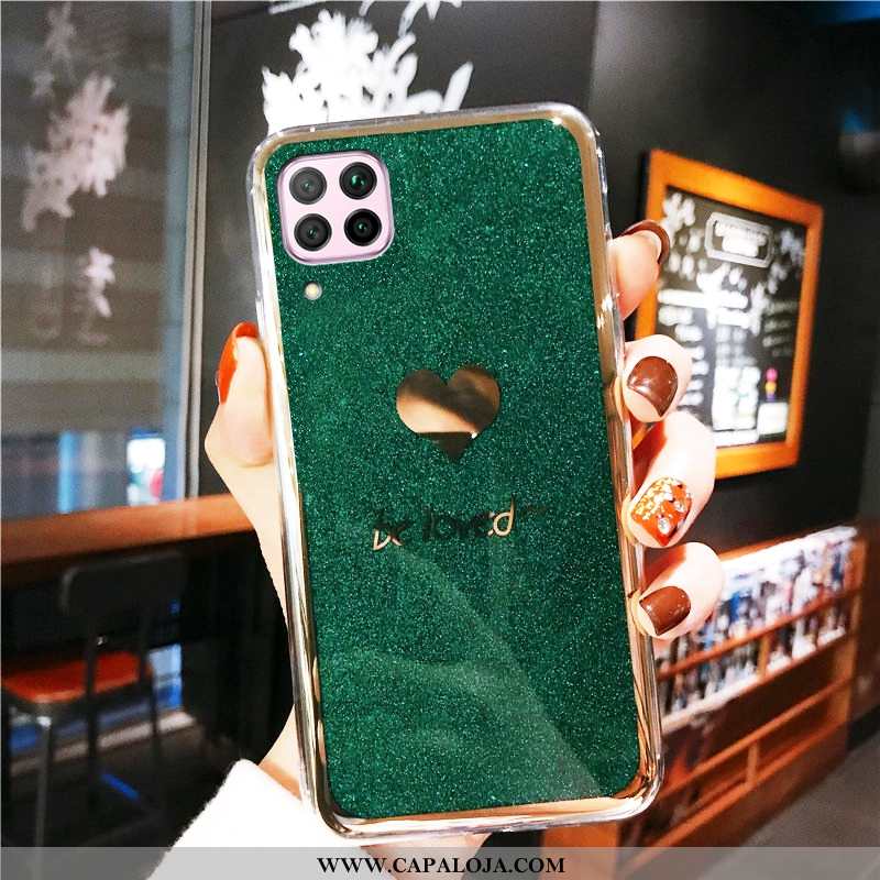 Capas Huawei P40 Lite Tendencia Cases Completa Antiqueda Verde, Capa Huawei P40 Lite Protetoras Bara