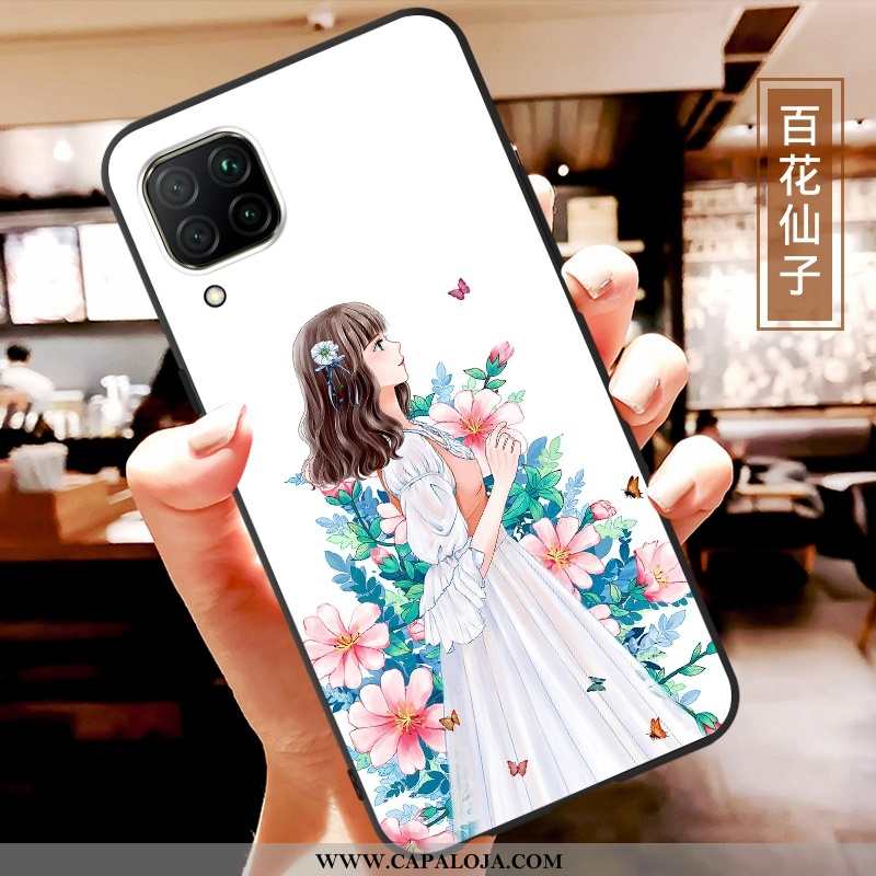 Capas Huawei P40 Lite Tendencia Slim Telemóvel Branco, Capa Huawei P40 Lite Soft Barato