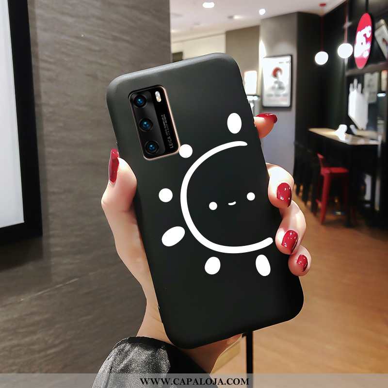 Capas Huawei P40 Personalizada Estilosas Soft Slim Preto, Capa Huawei P40 Criativas Barato