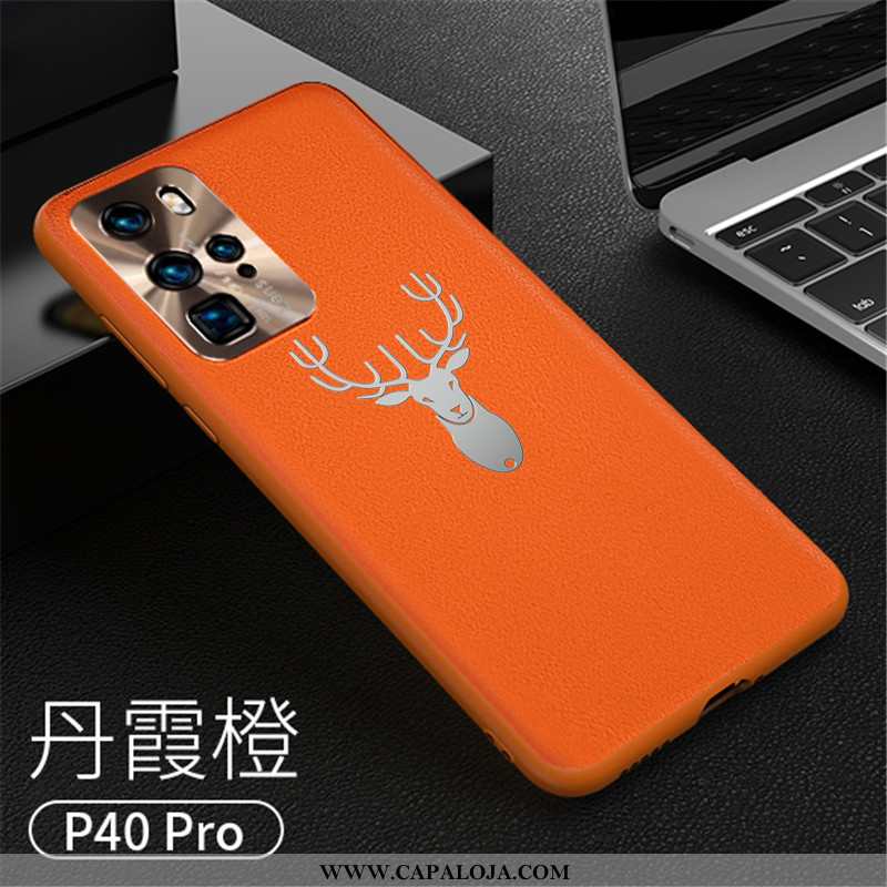 Capas Huawei P40 Pro Silicone Couro Cases Super Laranja, Capa Huawei P40 Pro Criativas Online