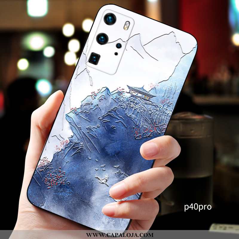 Capas Huawei P40 Pro Super Midi Vermelha Feminino Azul Escuro, Capa Huawei P40 Pro Protetoras Barata