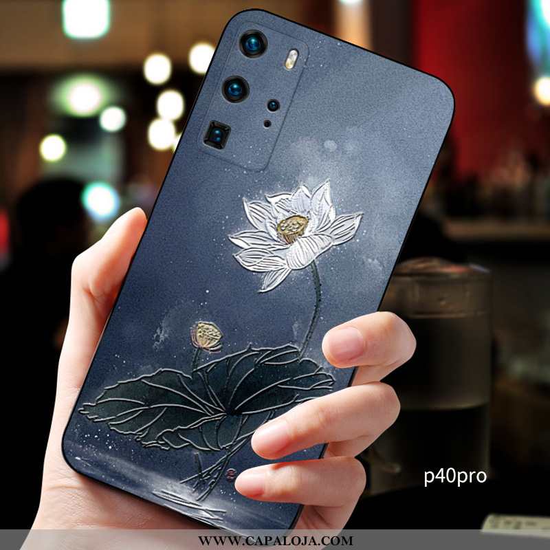 Capas Huawei P40 Pro Super Midi Vermelha Feminino Azul Escuro, Capa Huawei P40 Pro Protetoras Barata