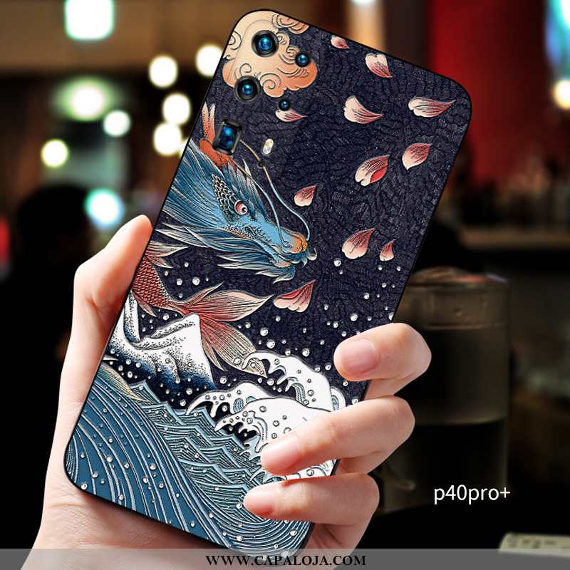 Capas Huawei P40 Pro Super Midi Vermelha Feminino Azul Escuro, Capa Huawei P40 Pro Protetoras Barata