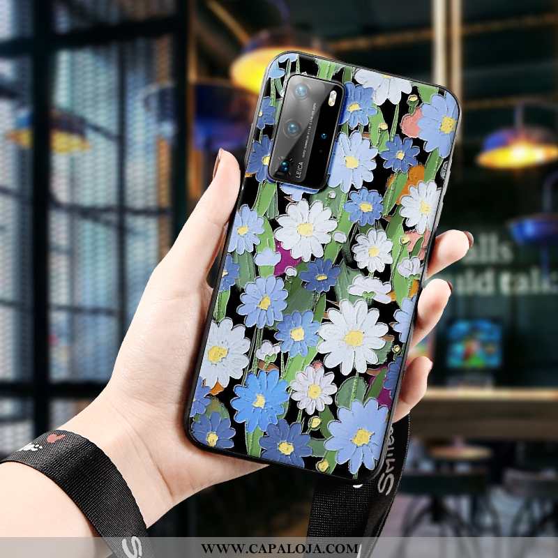 Capas Huawei P40 Pro Super Simples Slim Silicone Verde, Capa Huawei P40 Pro Protetoras Online