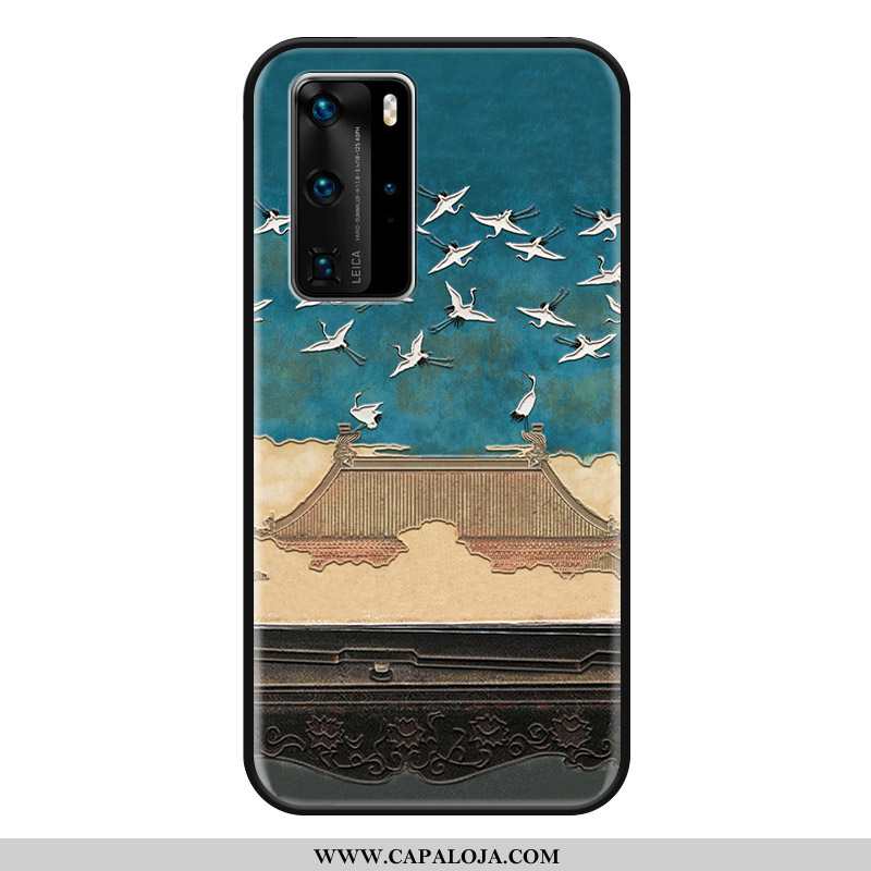 Capas Huawei P40 Pro Tendencia Antiqueda Azul Estiloso, Capa Huawei P40 Pro Protetoras Promoção