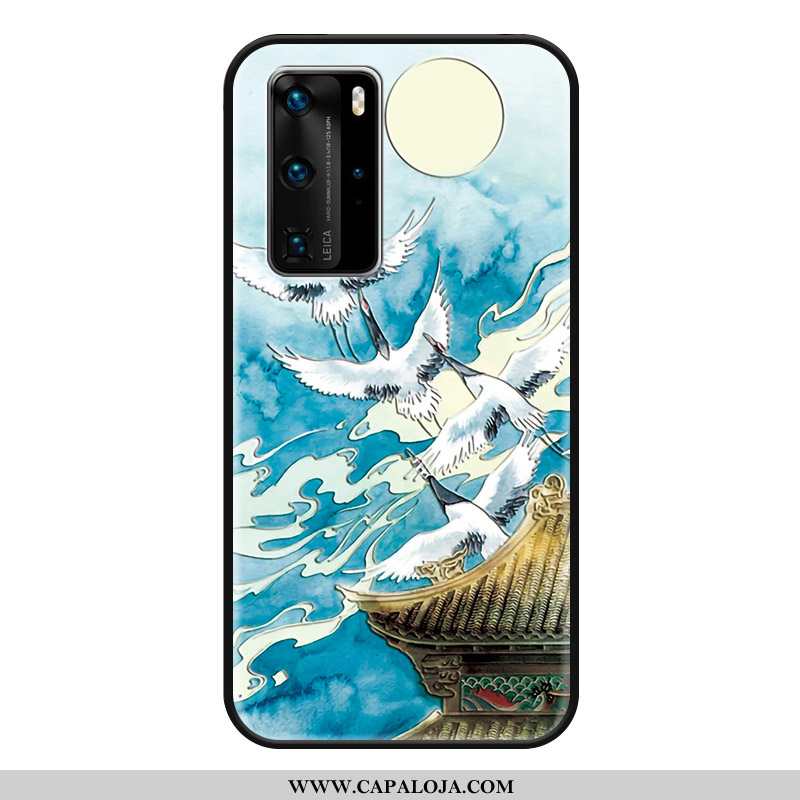 Capas Huawei P40 Pro Tendencia Antiqueda Azul Estiloso, Capa Huawei P40 Pro Protetoras Promoção