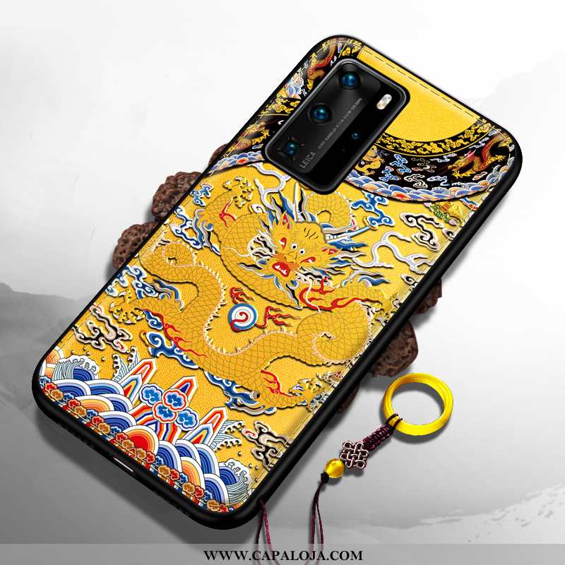 Capas Huawei P40 Pro Tendencia Completa Slim Resistente Amarelo, Capa Huawei P40 Pro Soft Baratos