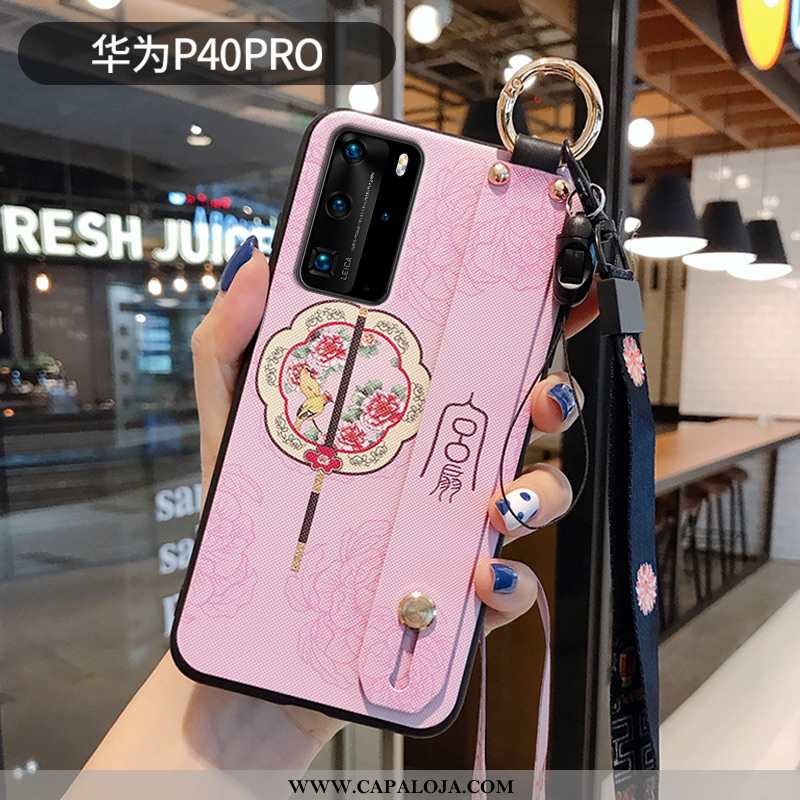 Capas Huawei P40 Pro Tendencia Midi Cordao Roxa Roxo, Capa Huawei P40 Pro Silicone Baratas