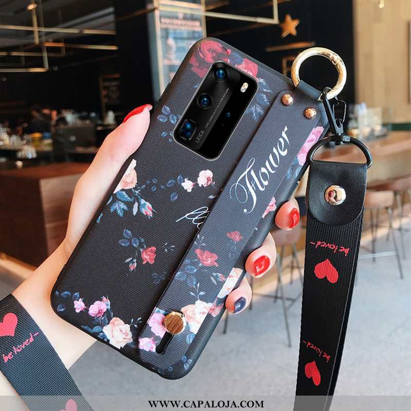 Capas Huawei P40 Silicone Antiqueda Telemóvel Personalizada Azul, Capa Huawei P40 Cordao Barato