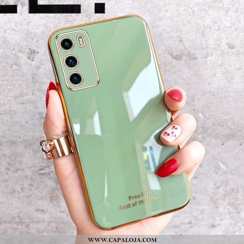 Capas Huawei P40 Soft Protetoras Tendencia Slim Verde, Capa Huawei P40 Super Baratos