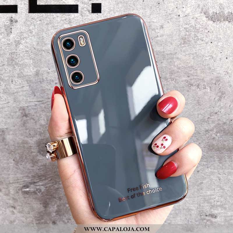 Capas Huawei P40 Soft Protetoras Tendencia Slim Verde, Capa Huawei P40 Super Baratos