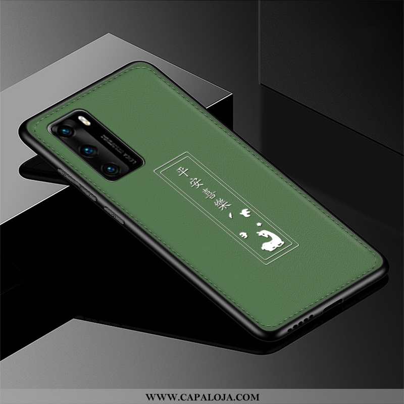 Capas Huawei P40 Tendencia Malha Moda Antiqueda Verde, Capa Huawei P40 Soft Barato