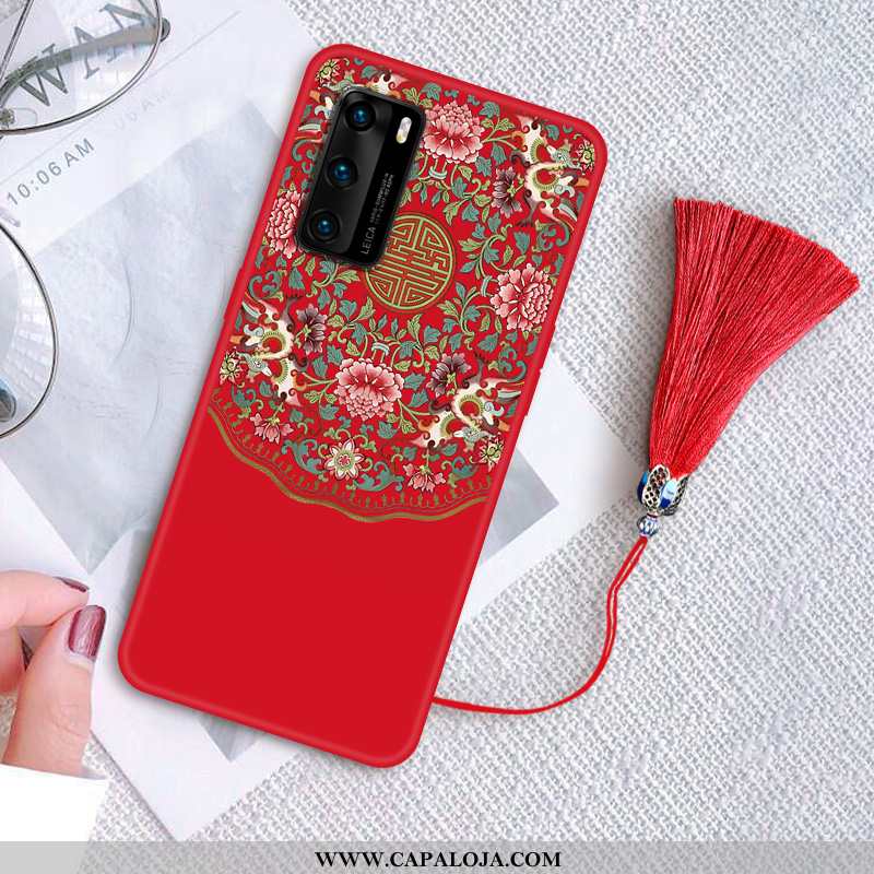 Capas Huawei P40 Tendencia Personalizado Vermelha Criativas Azul Escuro, Capa Huawei P40 Soft Online