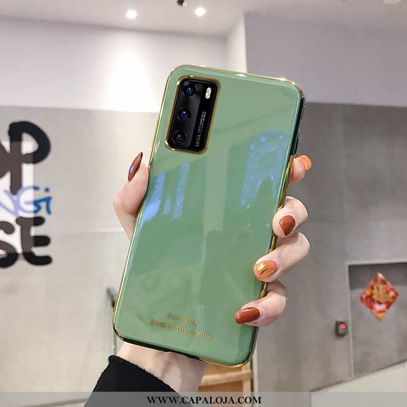 Capas Huawei P40 Tendencia Telemóvel Vaca Cinza, Capa Huawei P40 Soft Venda