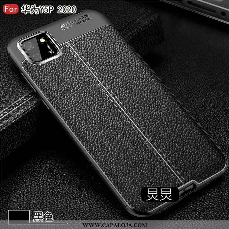 Capas Huawei Y5p Couro Cases Antiqueda Preto, Capa Huawei Y5p Soft Venda