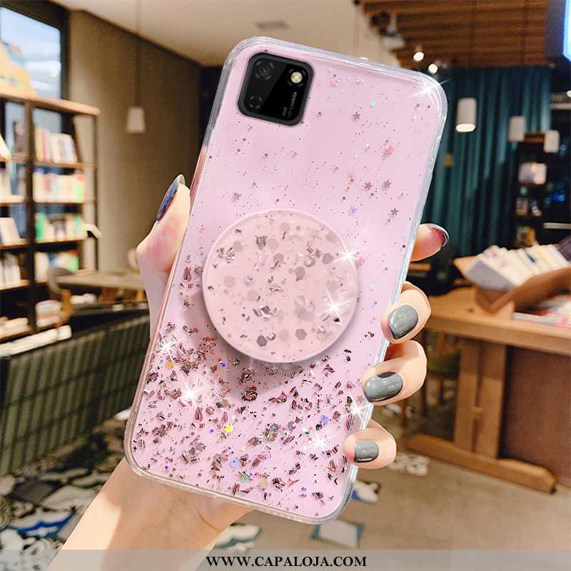 Capas Huawei Y5p Soft Cristais Tendencia Rosa, Capa Huawei Y5p Super Venda