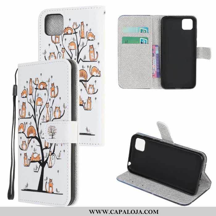 Capas Huawei Y5p Soft Desenho Animado Couro Completa Branco, Capa Huawei Y5p Protetoras Barato