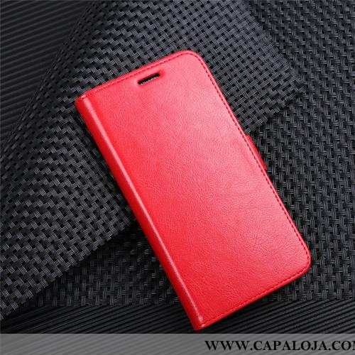 Capas Huawei Y6 2020 Carteira Business Telemóvel Cover Vermelho, Capa Huawei Y6 2020 Couro Venda