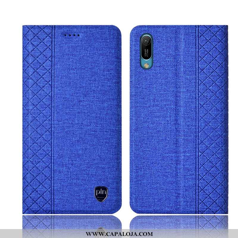 Capas Huawei Y6 2020 Couro Telemóvel Completa 2020 Castanho, Capa Huawei Y6 2020 Linho Baratas