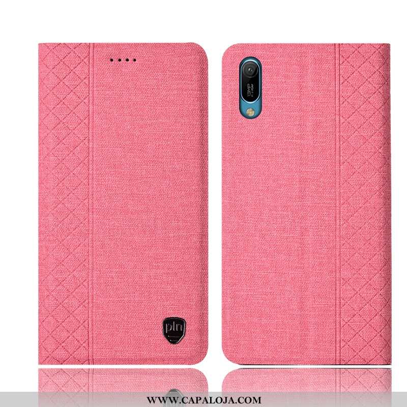 Capas Huawei Y6 2020 Couro Telemóvel Completa 2020 Castanho, Capa Huawei Y6 2020 Linho Baratas