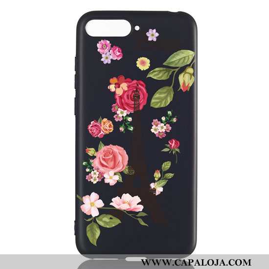 Capas Huawei Y6 2020 Tendencia Preto Desenho Animado, Capa Huawei Y6 2020 Soft Comprar