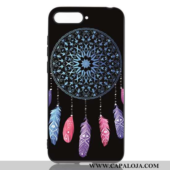 Capas Huawei Y6 2020 Tendencia Preto Desenho Animado, Capa Huawei Y6 2020 Soft Comprar