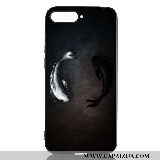 Capas Huawei Y6 2020 Tendencia Preto Desenho Animado, Capa Huawei Y6 2020 Soft Comprar