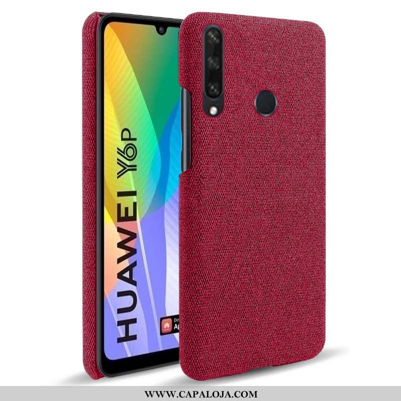 Capas Huawei Y6p Couro Cases Simples Quadrada Cinza, Capa Huawei Y6p Comprar