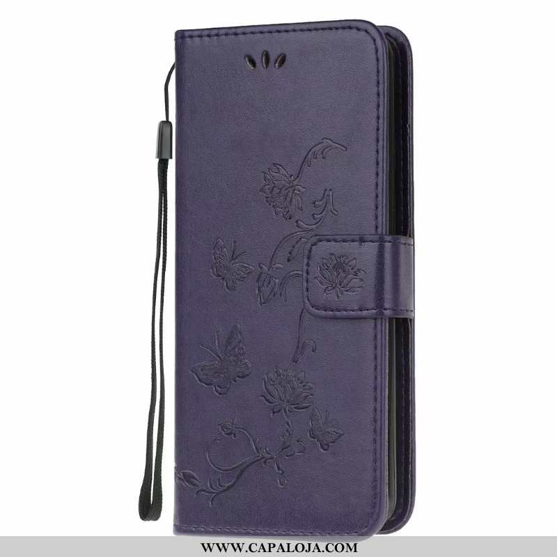 Capas Huawei Y6p Couro Telemóvel Antiqueda Roxa Roxo, Capa Huawei Y6p Soft Baratas