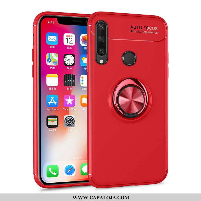 Capas Huawei Y6p Soft Silicone Antiqueda Vermelha Vermelho, Capa Huawei Y6p Protetoras Venda