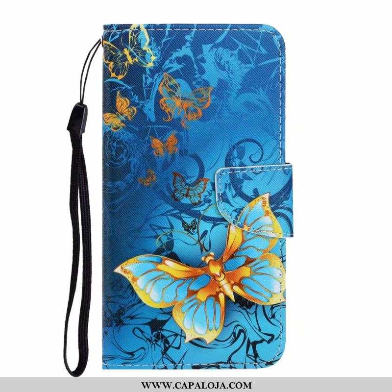 Capas Huawei Y6s Couro Feminino 2020 Azul, Capa Huawei Y6s Protetoras Baratas