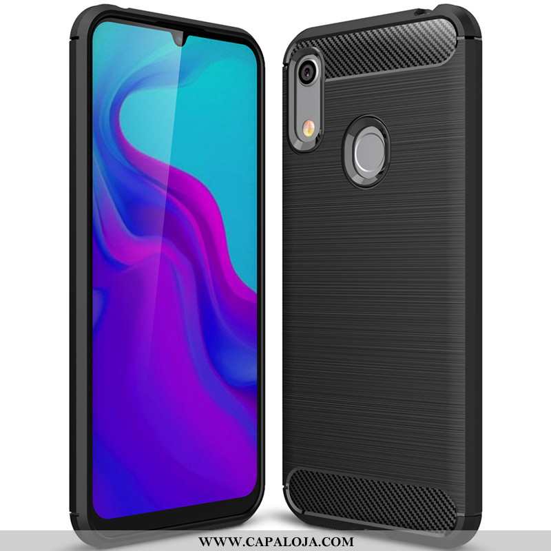 Capas Huawei Y6s Protetoras Telemóvel Soft Simples Preto, Capa Huawei Y6s Silicone Baratas