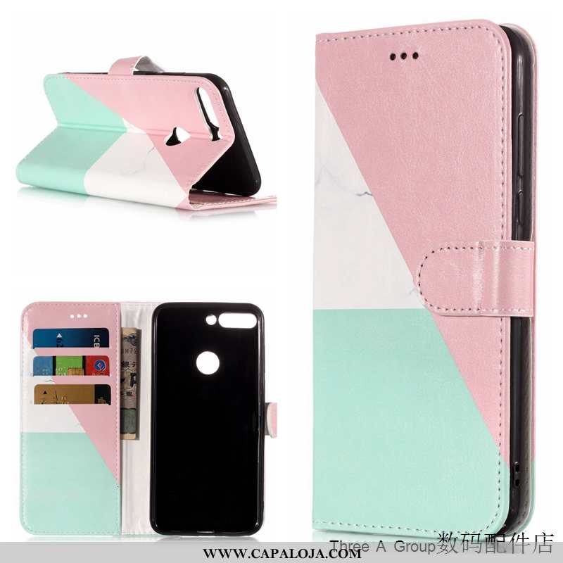 Capas Huawei Y7 2020 Couro Telemóvel Desenho Animado Cover Rosa, Capa Huawei Y7 2020 Protetoras Bara