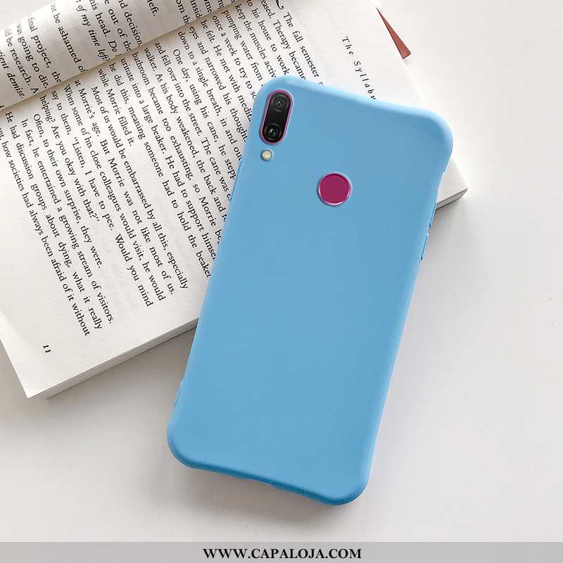 Capas Huawei Y7 2020 Tendencia Azul Escuro Silicone 2020, Capa Huawei Y7 2020 Protetoras Barato