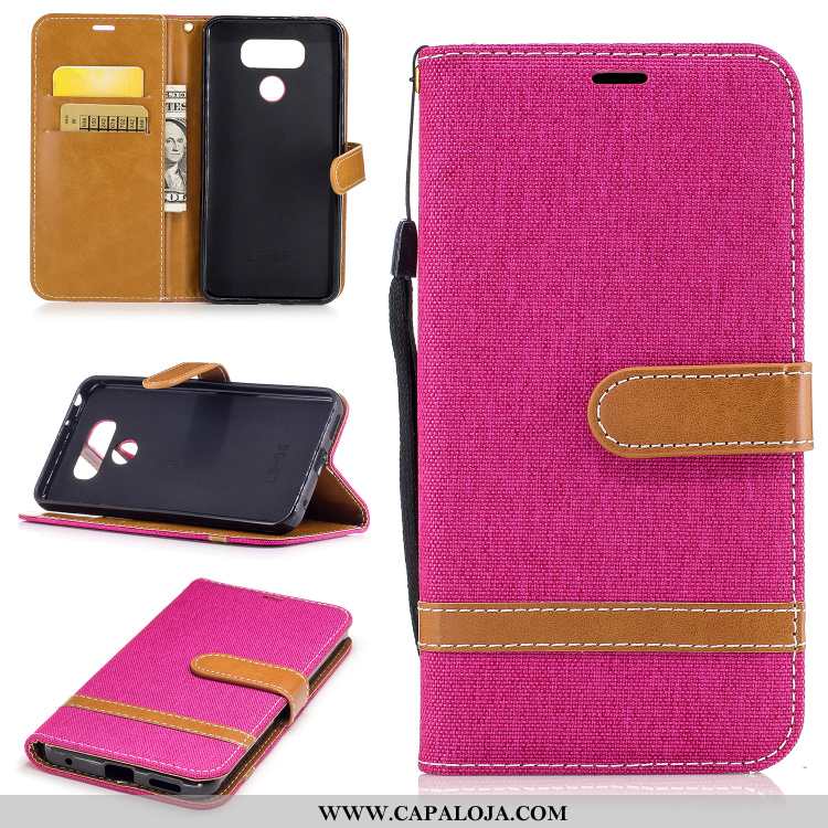 Capas Lg G6 Couro Cases Sarja Cover Roxo, Capa Lg G6 Silicone Baratas