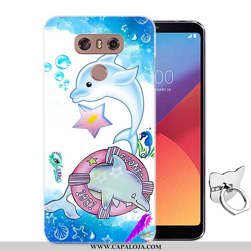 Capas Lg G6 Desenho Animado Pintado Antiqueda Protetoras Rosa, Capa Lg G6 Soft Barato