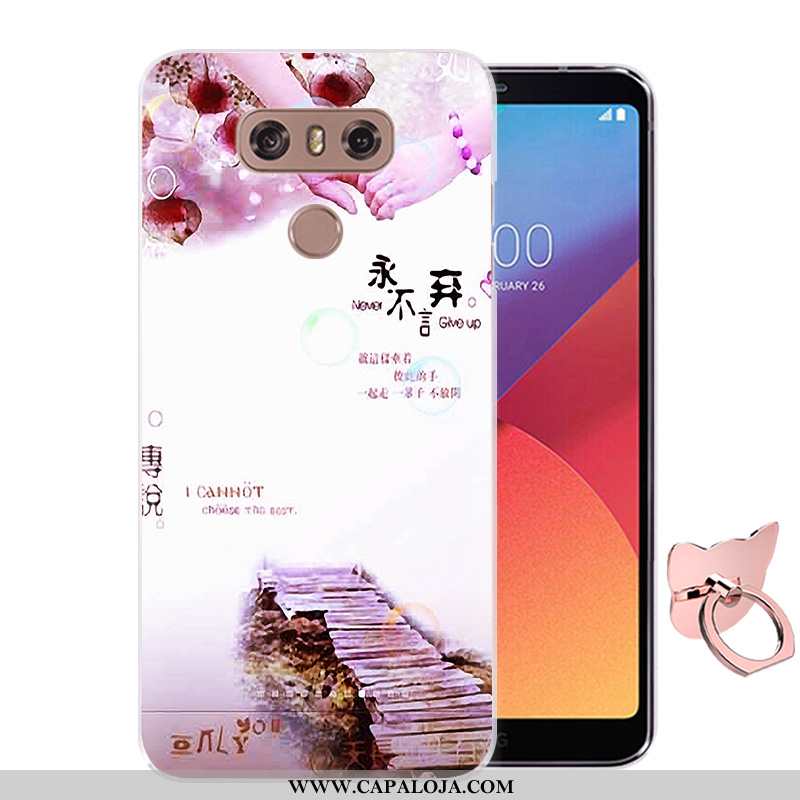 Capas Lg G6 Desenho Animado Pintado Antiqueda Protetoras Rosa, Capa Lg G6 Soft Barato