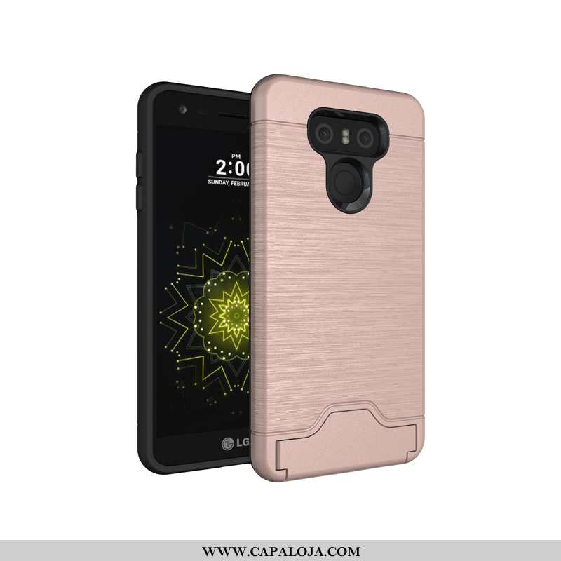 Capas Lg G6 Personalizado Suporte Seda Telemóvel Rosa, Capa Lg G6 Criativas Baratas