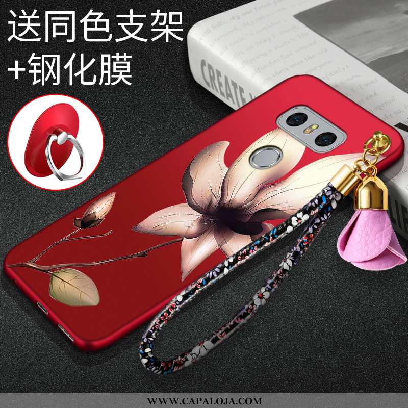 Capas Lg G6 Protetoras Antiqueda Vermelha Feminino Vermelho, Capa Lg G6 Silicone Online