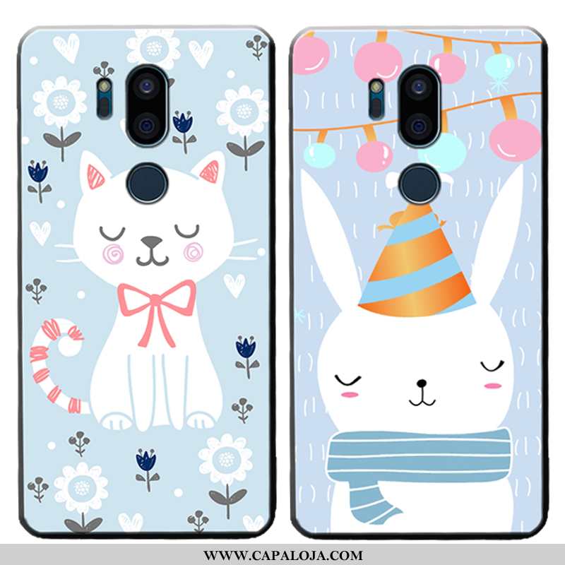 Capas Lg G7 Thinq Bonitos Antiqueda Masculino Telemóvel Azul, Capa Lg G7 Thinq Protetoras Baratos