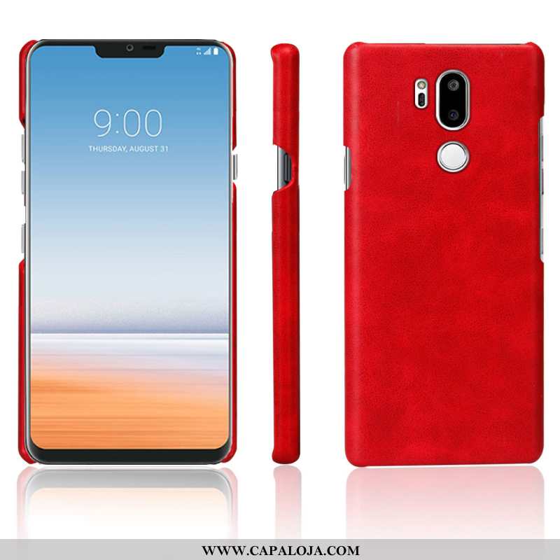 Capas Lg G7 Thinq Retro Azul Escuro Antiqueda, Capa Lg G7 Thinq Couro Baratos