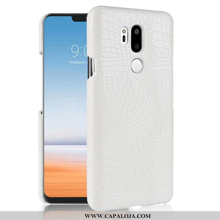 Capas Lg G7 Thinq Retro Azul Escuro Antiqueda, Capa Lg G7 Thinq Couro Baratos