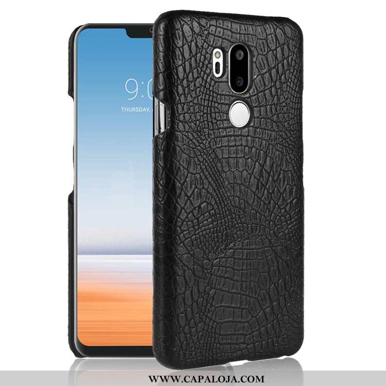 Capas Lg G7 Thinq Retro Azul Escuro Antiqueda, Capa Lg G7 Thinq Couro Baratos