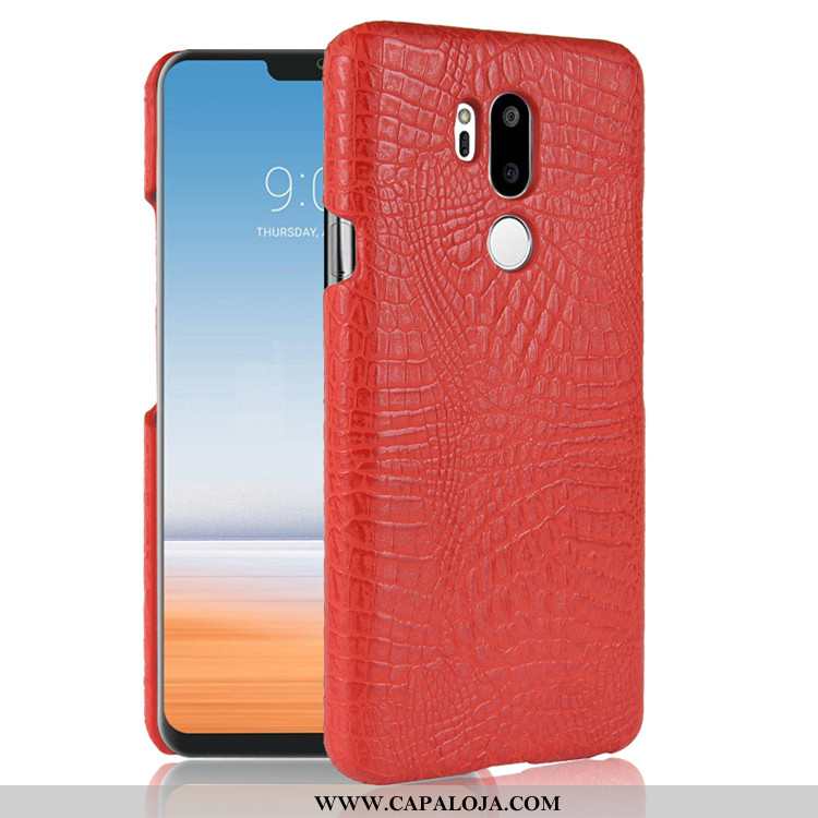 Capas Lg G7 Thinq Retro Azul Escuro Antiqueda, Capa Lg G7 Thinq Couro Baratos