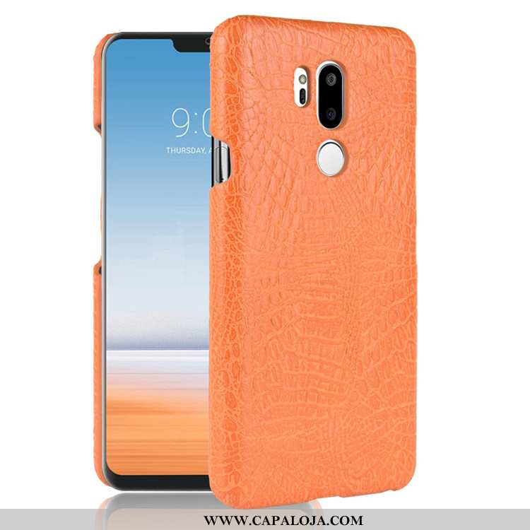 Capas Lg G7 Thinq Retro Azul Escuro Antiqueda, Capa Lg G7 Thinq Couro Baratos