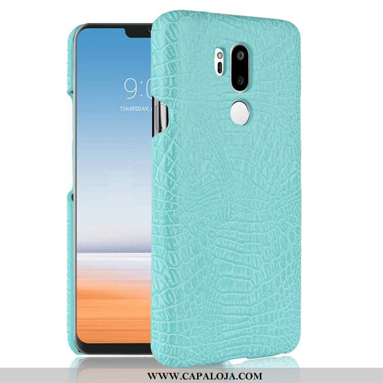 Capas Lg G7 Thinq Retro Azul Escuro Antiqueda, Capa Lg G7 Thinq Couro Baratos