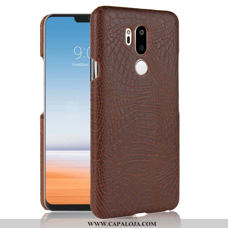 Capas Lg G7 Thinq Retro Azul Escuro Antiqueda, Capa Lg G7 Thinq Couro Baratos