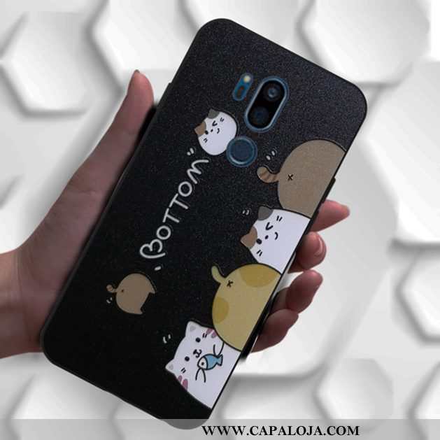 Capas Lg G7 Thinq Soft Catinet Masculino Personalizado Preto, Capa Lg G7 Thinq Silicone Promoção