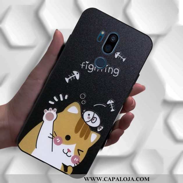 Capas Lg G7 Thinq Soft Catinet Masculino Personalizado Preto, Capa Lg G7 Thinq Silicone Promoção